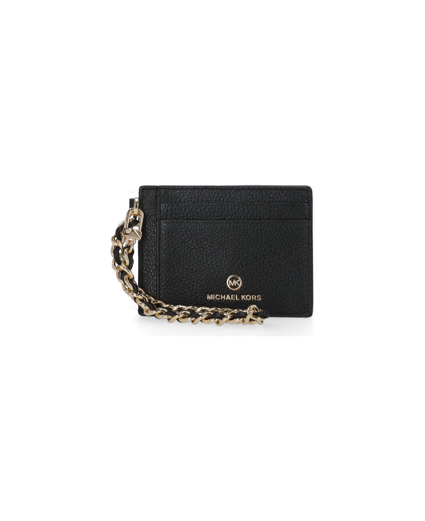 MICHAEL Michael Kors Leather Card Holder - Black 財布