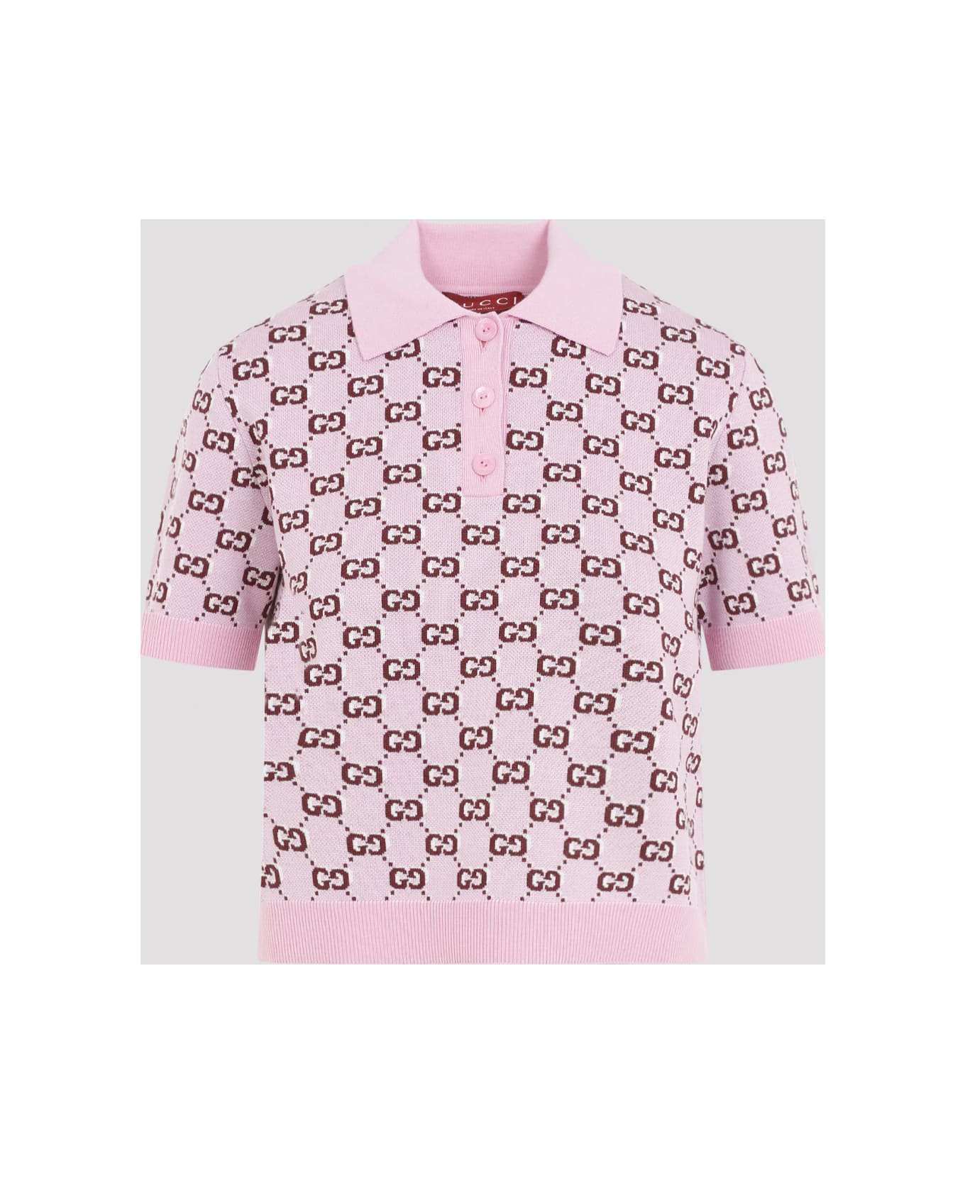 Gucci 
gg
 Polo Shirt - Pink Bordeaux Mc