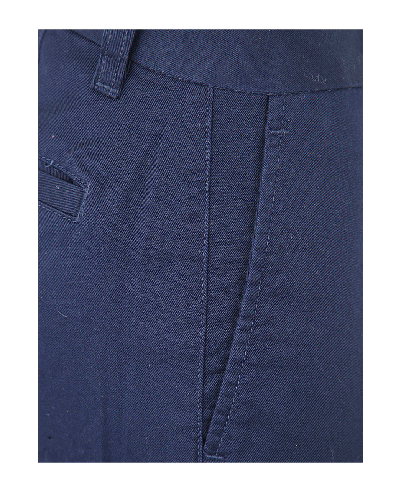 Polo Ralph Lauren Ankle Slim Chino Trouser With Flat Front - Newport Navy