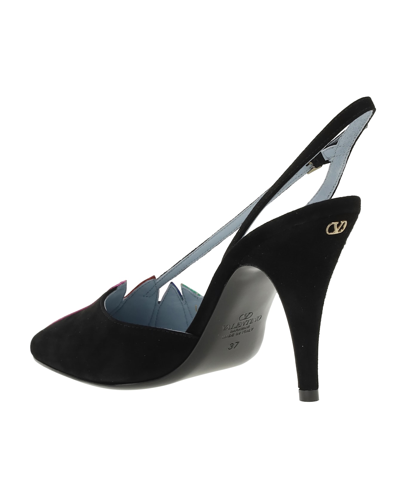 パンプス Valentino Garavani Foliefoliage Slingback Pumps 0400022669981_BLACKGOLD?wid=