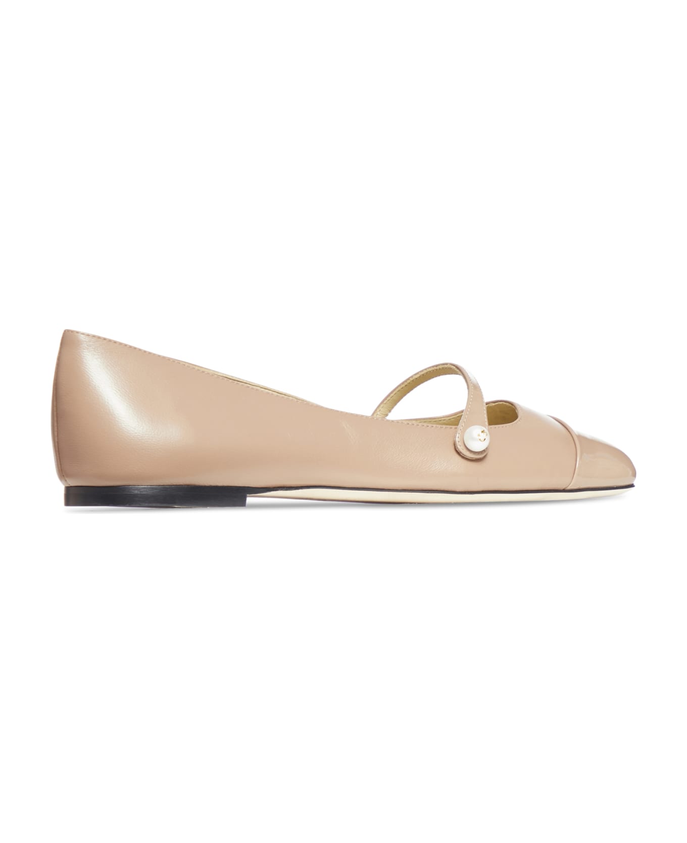 Jimmy Choo Flat Shoes In Nappa And Patent Leather - Pink & Purple