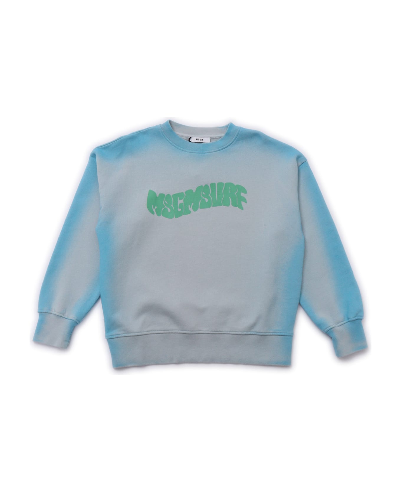 MSGM Airbrushed Sweatshirt Unisex - LIGHT BLUE