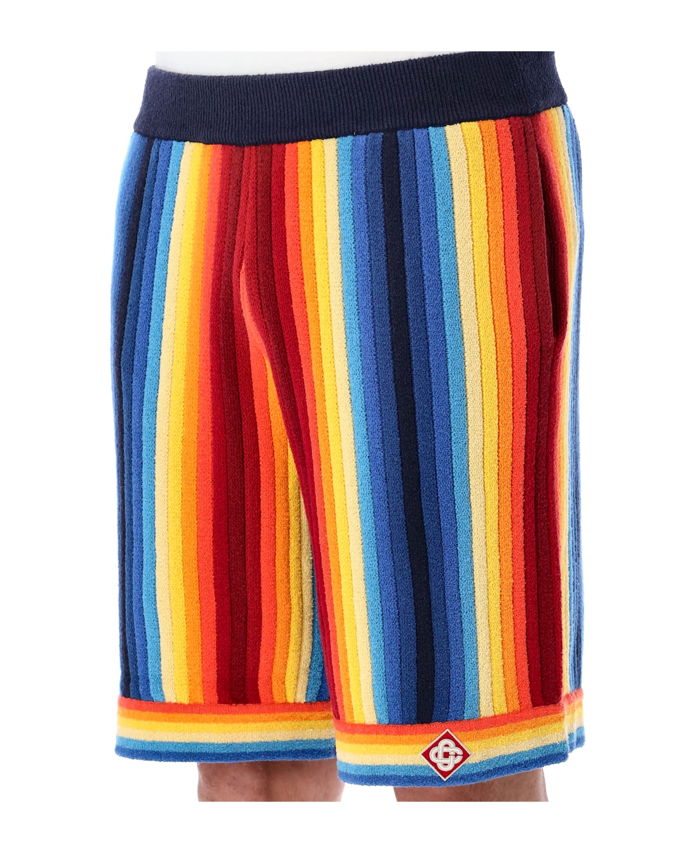 Casablanca Gradient Towelling Effect Shorts - MULTICOLOR