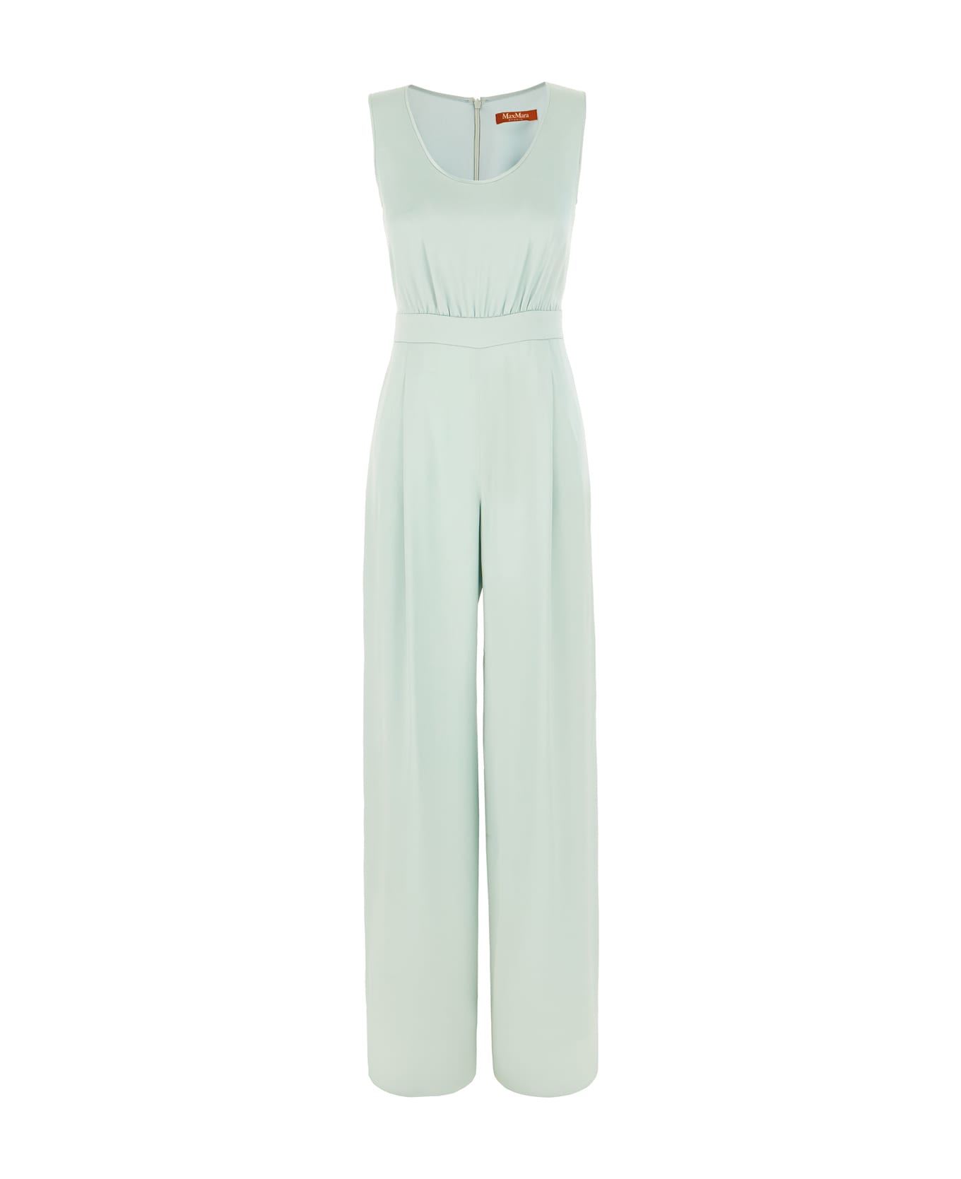 Max Mara Mint Green Acetate Blend Jumpsuit - 004