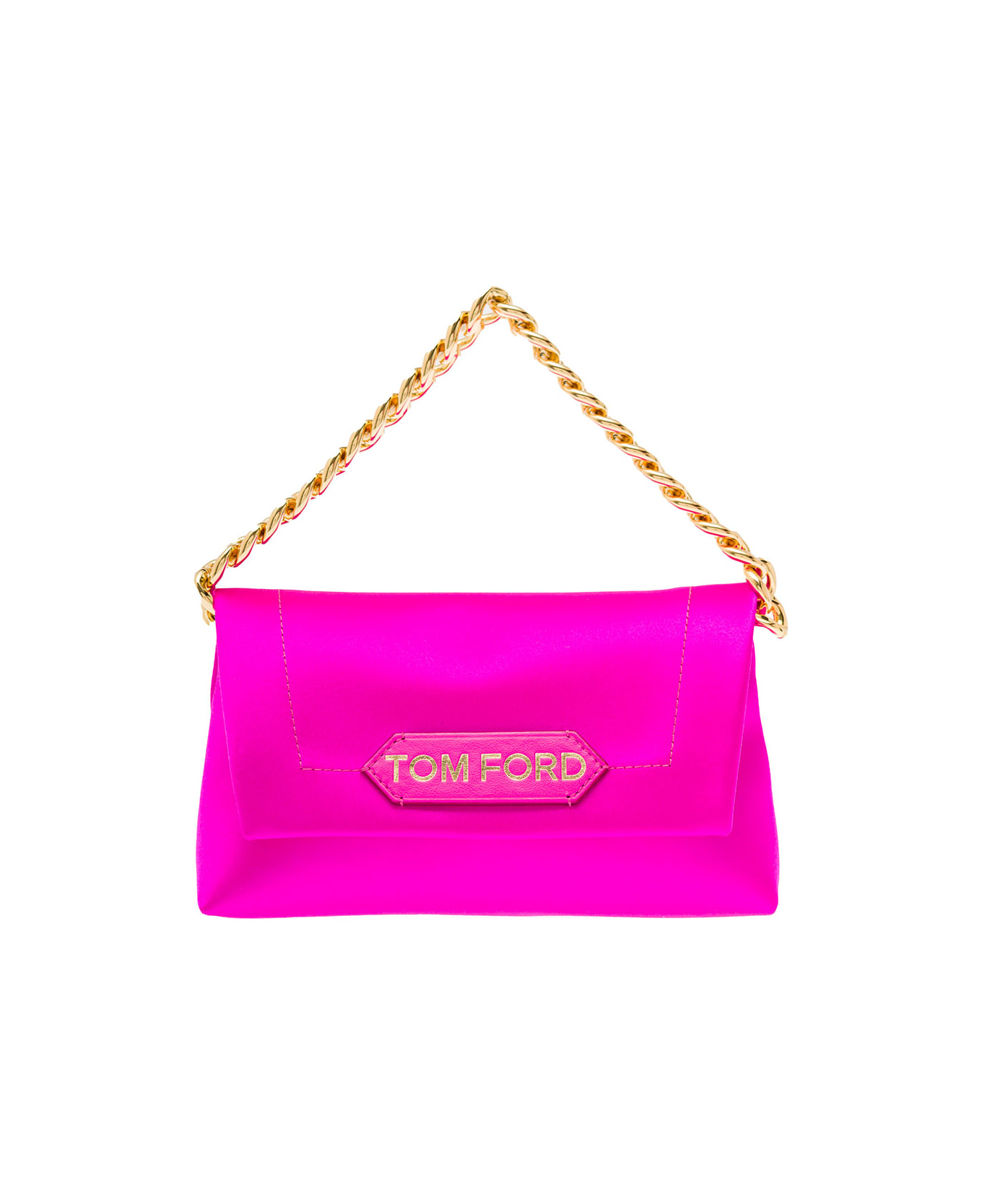 Tom Ford Woman's Viscose And Silk Pink Clutch Bag With Logo | italist,  ALWAYS LIKE A SALE