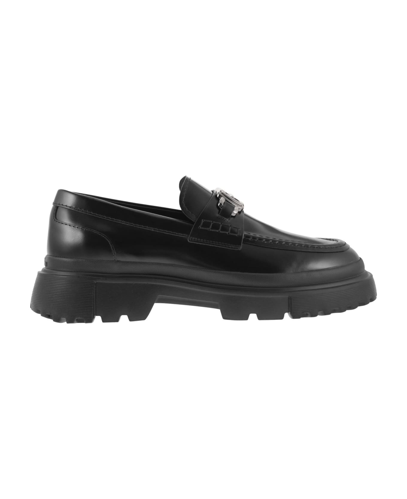 Hogan H629 - Leather Loafer - Black