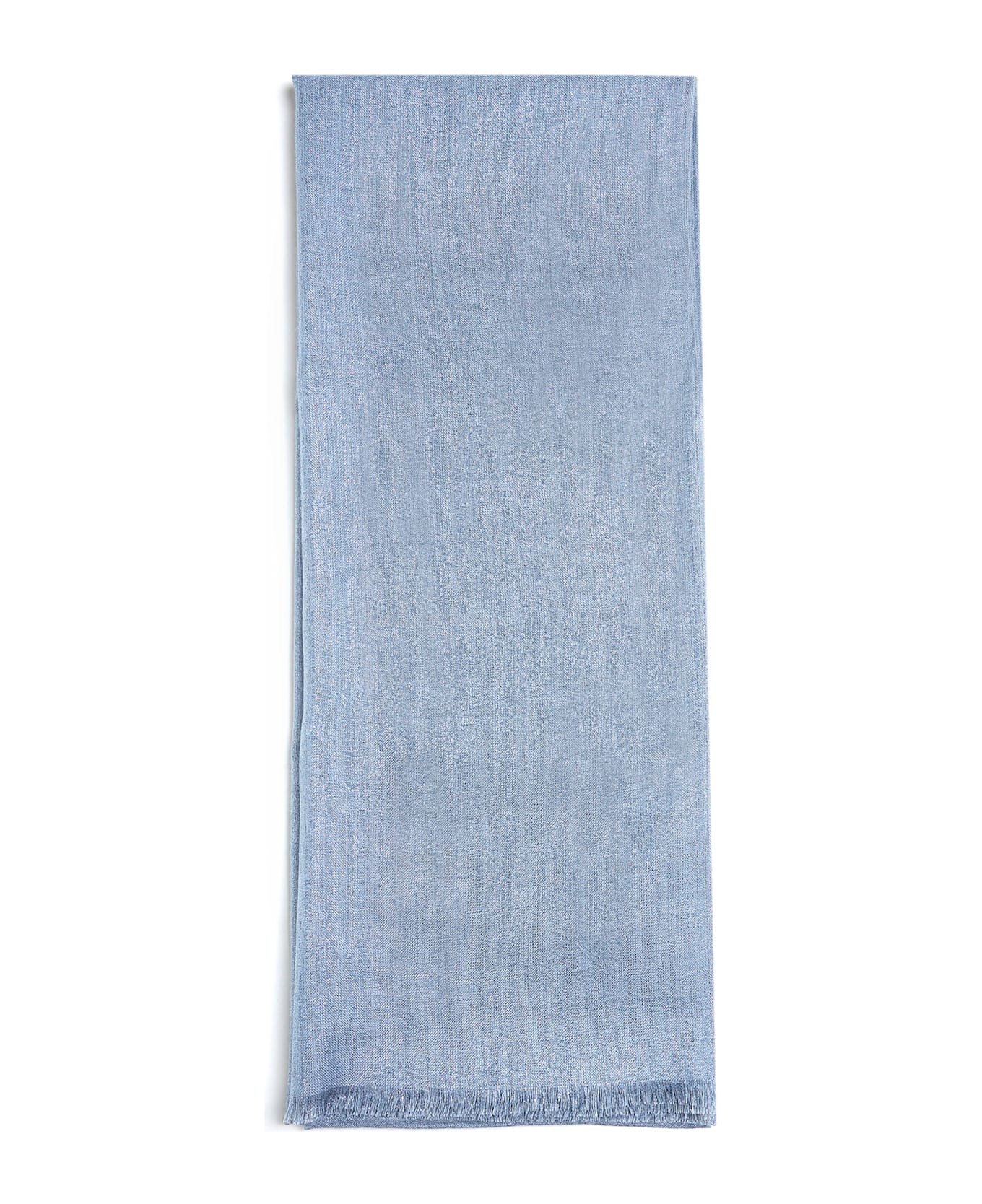 Brunello Cucinelli Lurex Scarf - Clear Blue