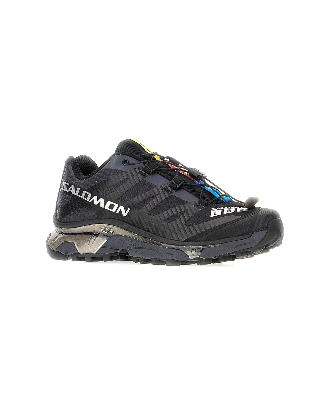 Salomon Black Fabric Xt-4 Og Sneakers - BLACK EBONY SILVER METALLIC X