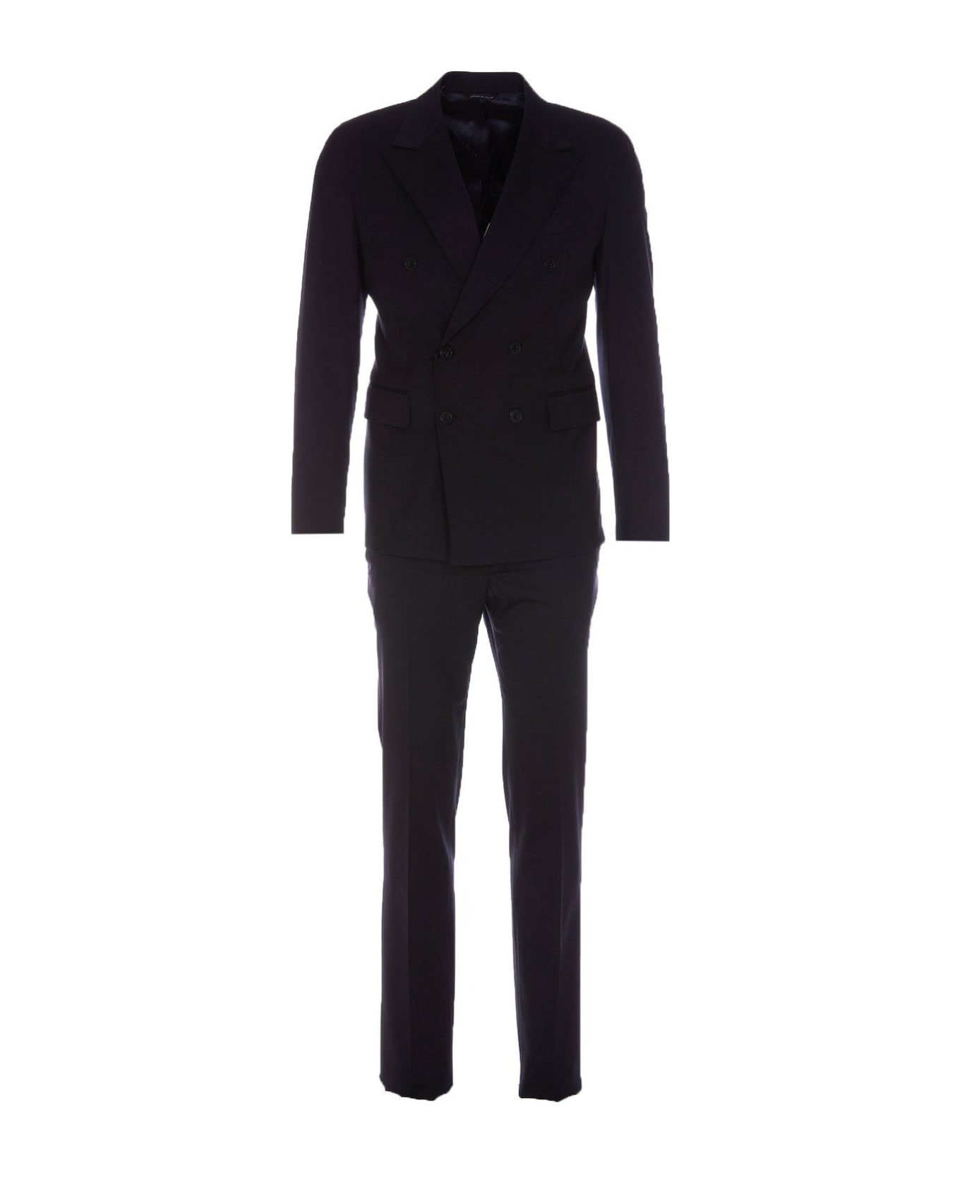 Brian Dales Double Breasted Two-piece Tailored Suit - BLUE スーツ