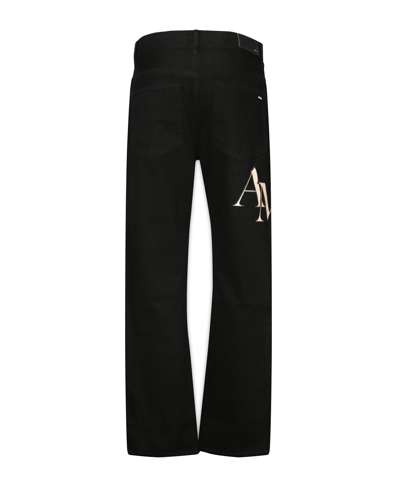 AMIRI Logo-patch Denim Jeans - Black