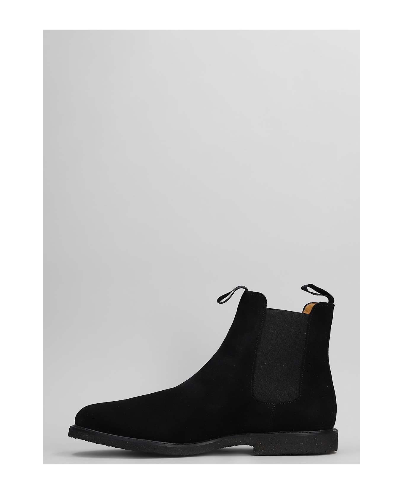 Common Projects Chelsea Classic Ankle Boots In Black Suede - black