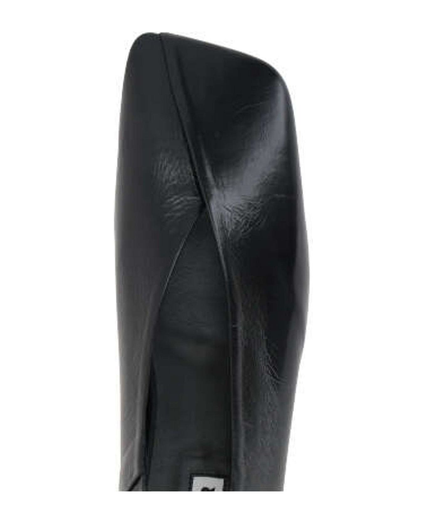 Jil Sander Asymmetric Square Toe Ballerina Shoes - 001 フラットシューズ