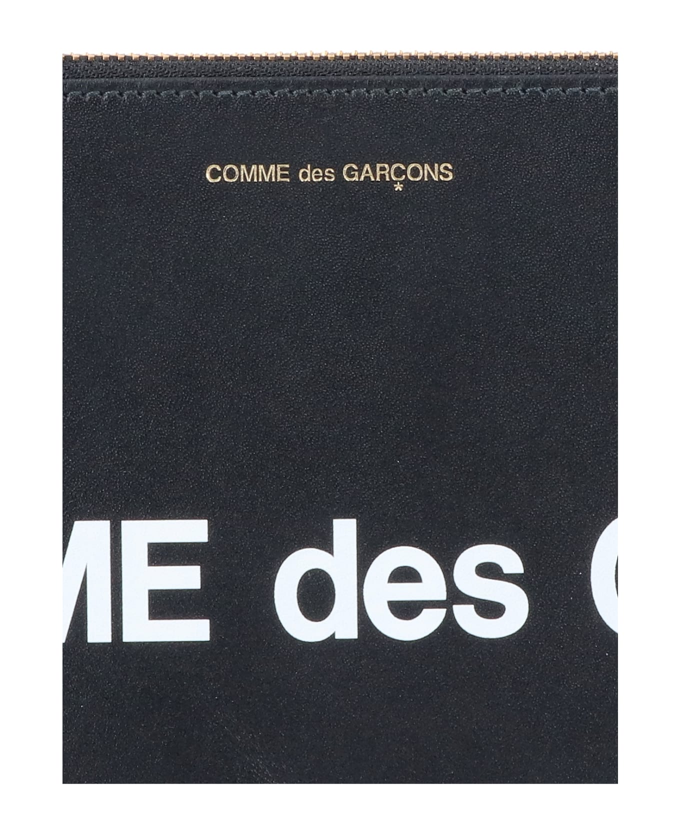 Comme des Garçons Wallet 'huge Logo' pouch - Black   バッグ