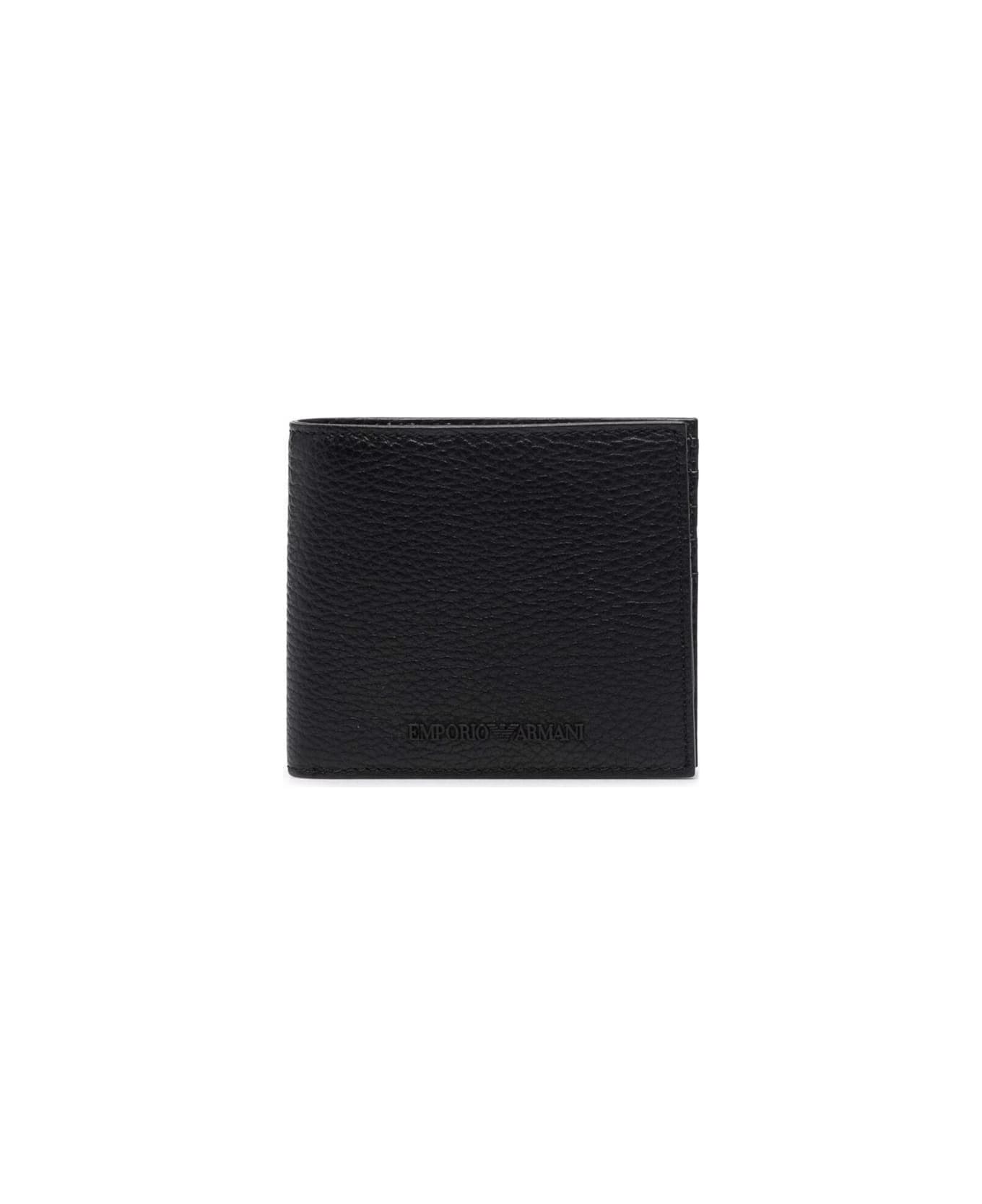 Emporio Armani Bi Fold Wallet - Black