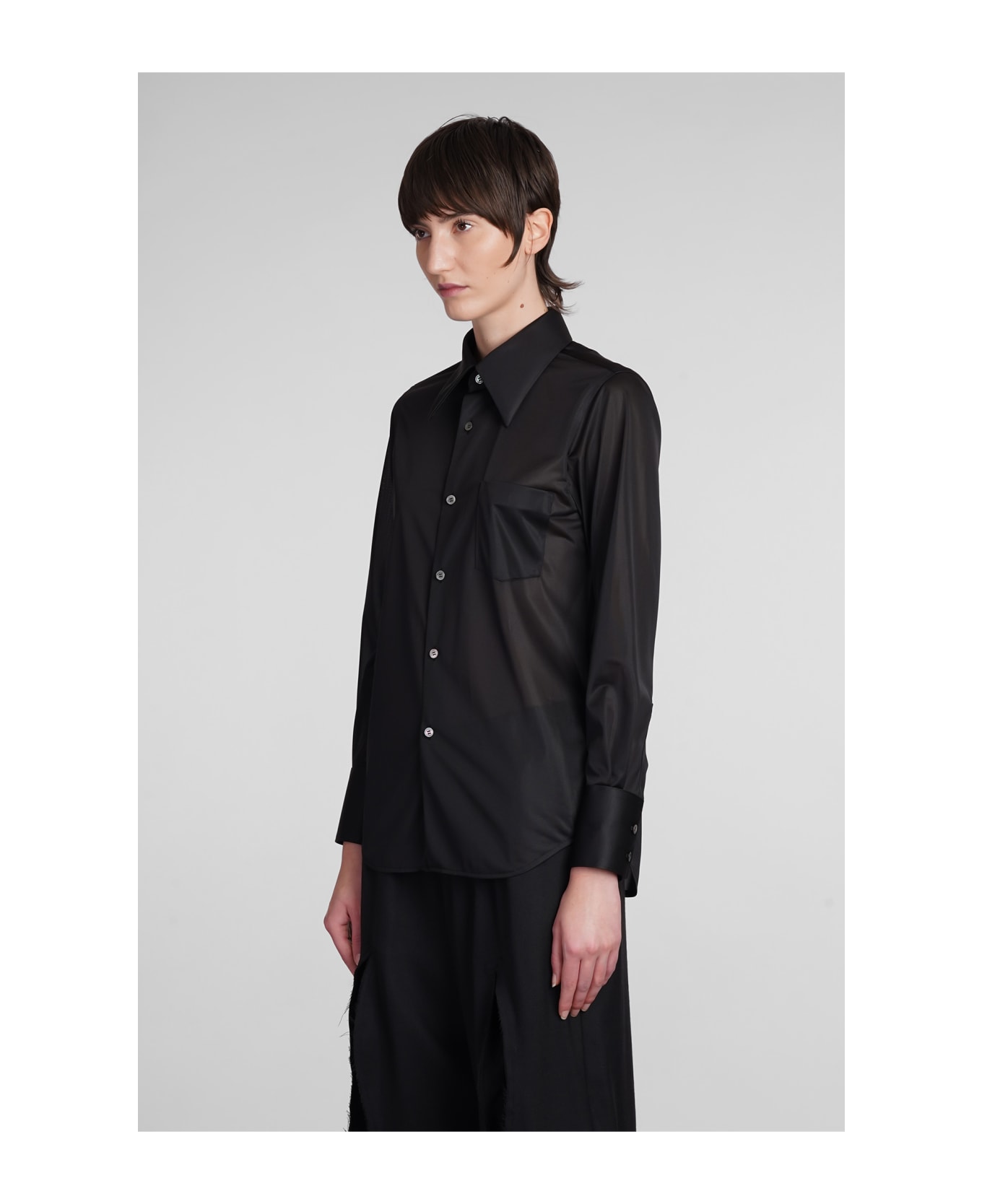 Comme des Garçons Shirt In Black Polyester - black シャツ