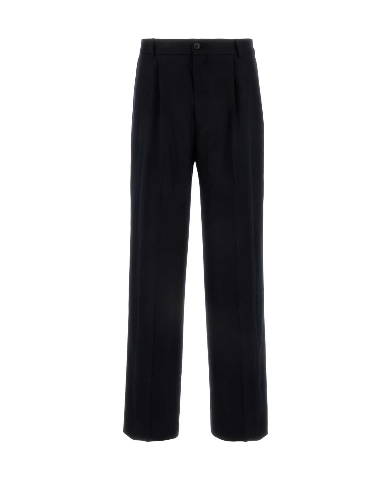 Dries Van Noten Midnight Blue Wool Penrud Pant - NAVY