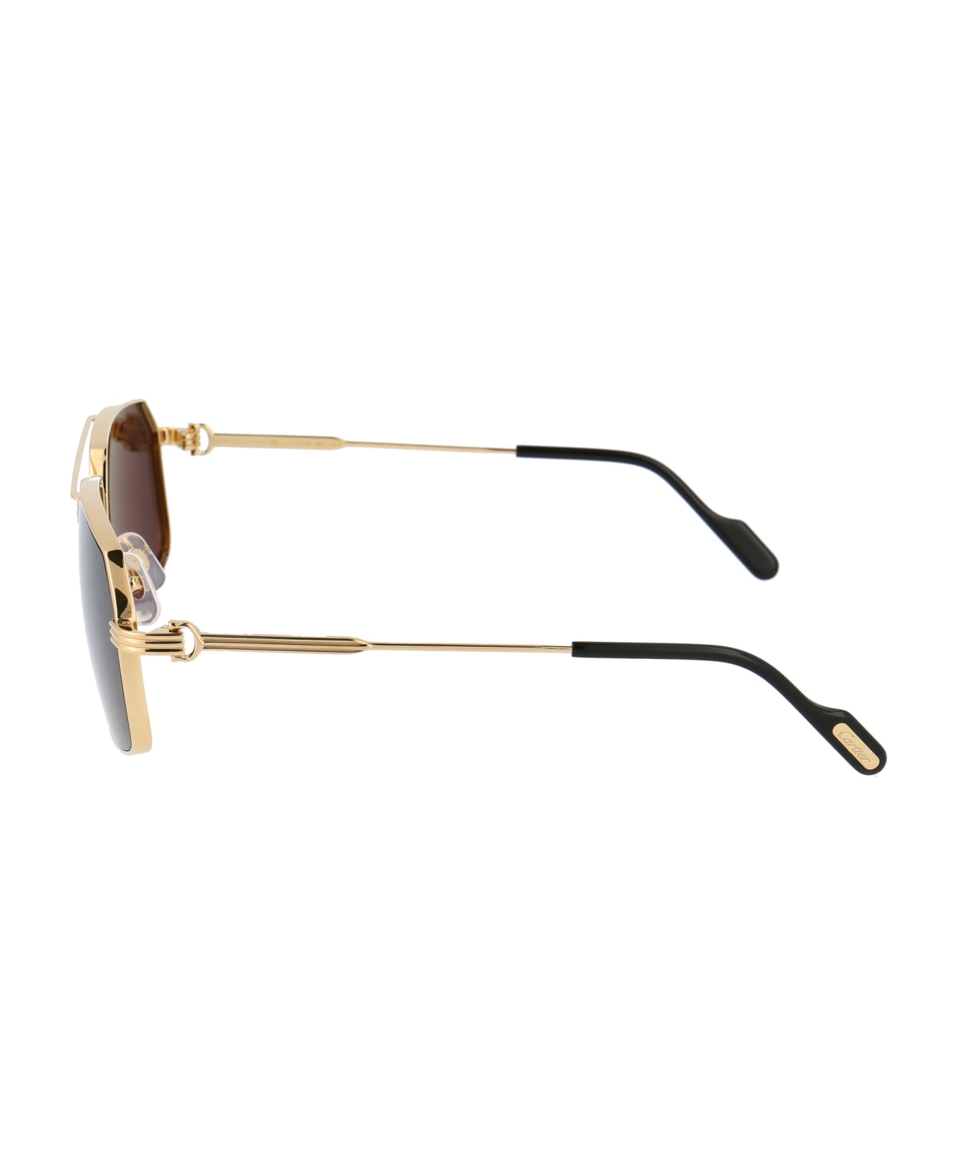 Cartier Eyewear Ct0270s Sunglasses - 001 GOLD GOLD GREY サングラス