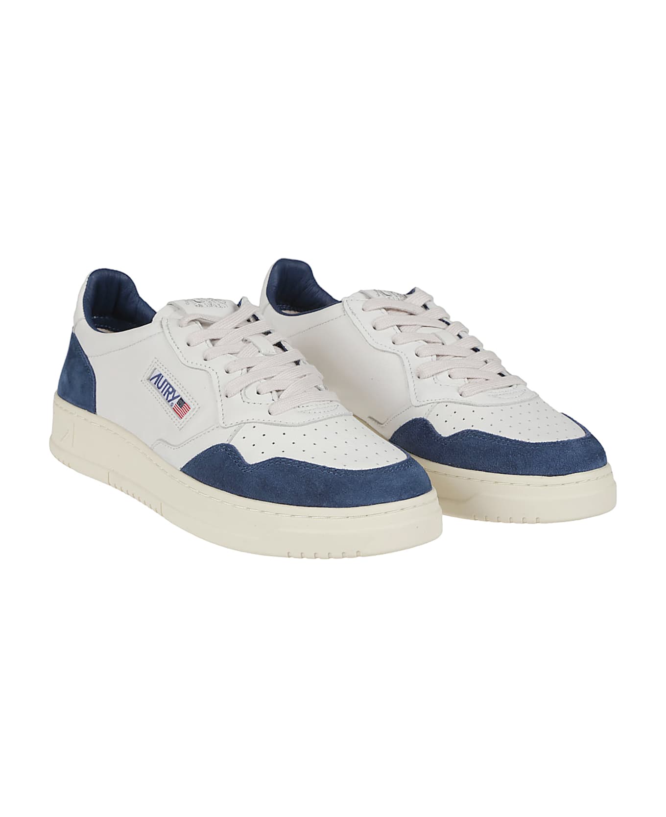 Autry Medalist Low Sneakers - White/capri
