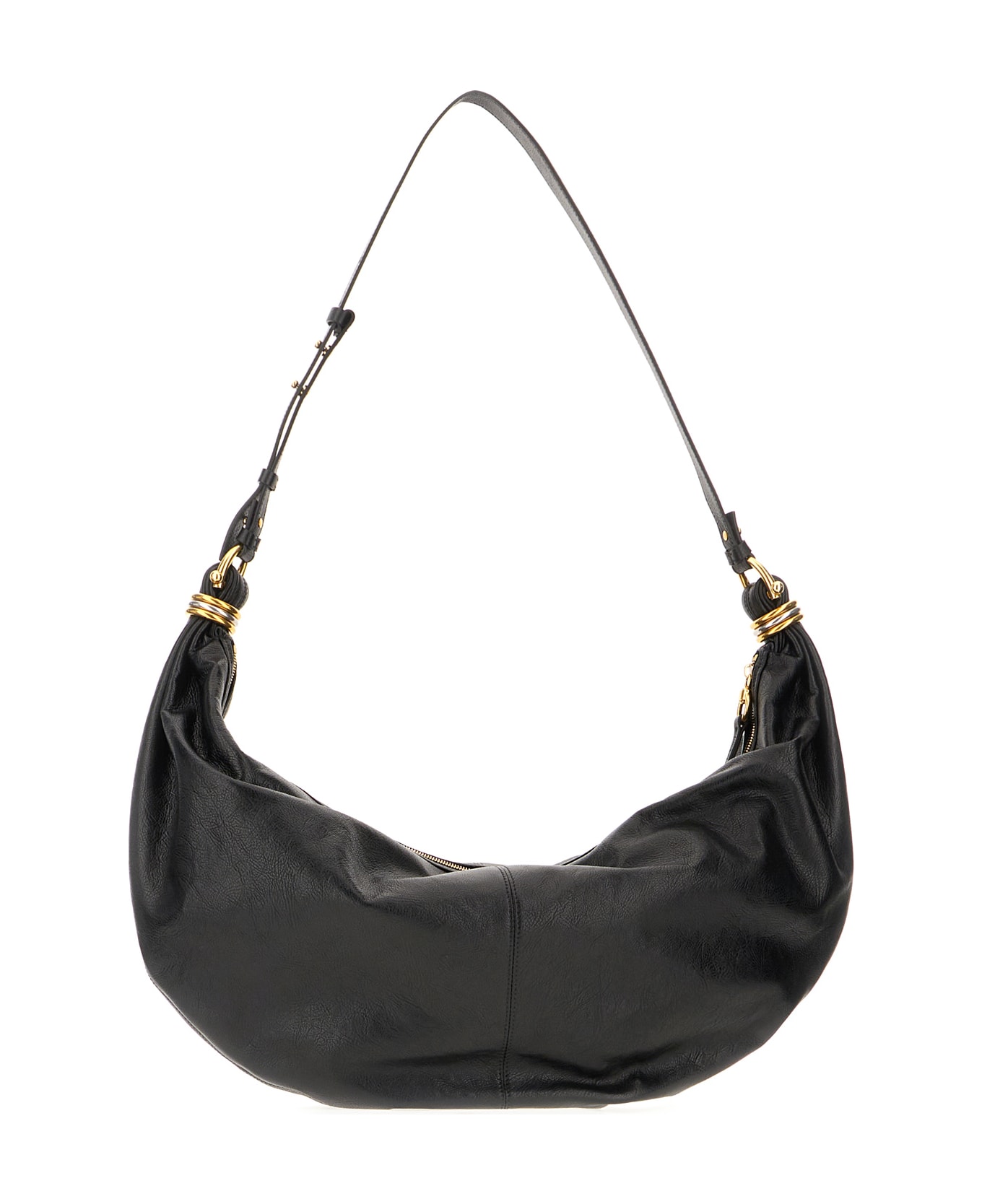 Chloé Black Leather Large Bracelet Shoulder Bag - BLACK