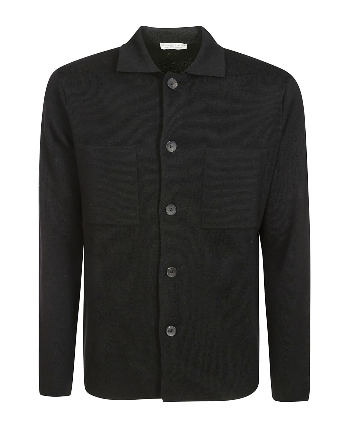 Filippo De Laurentiis Field Jacket Wool Cashmere - Black