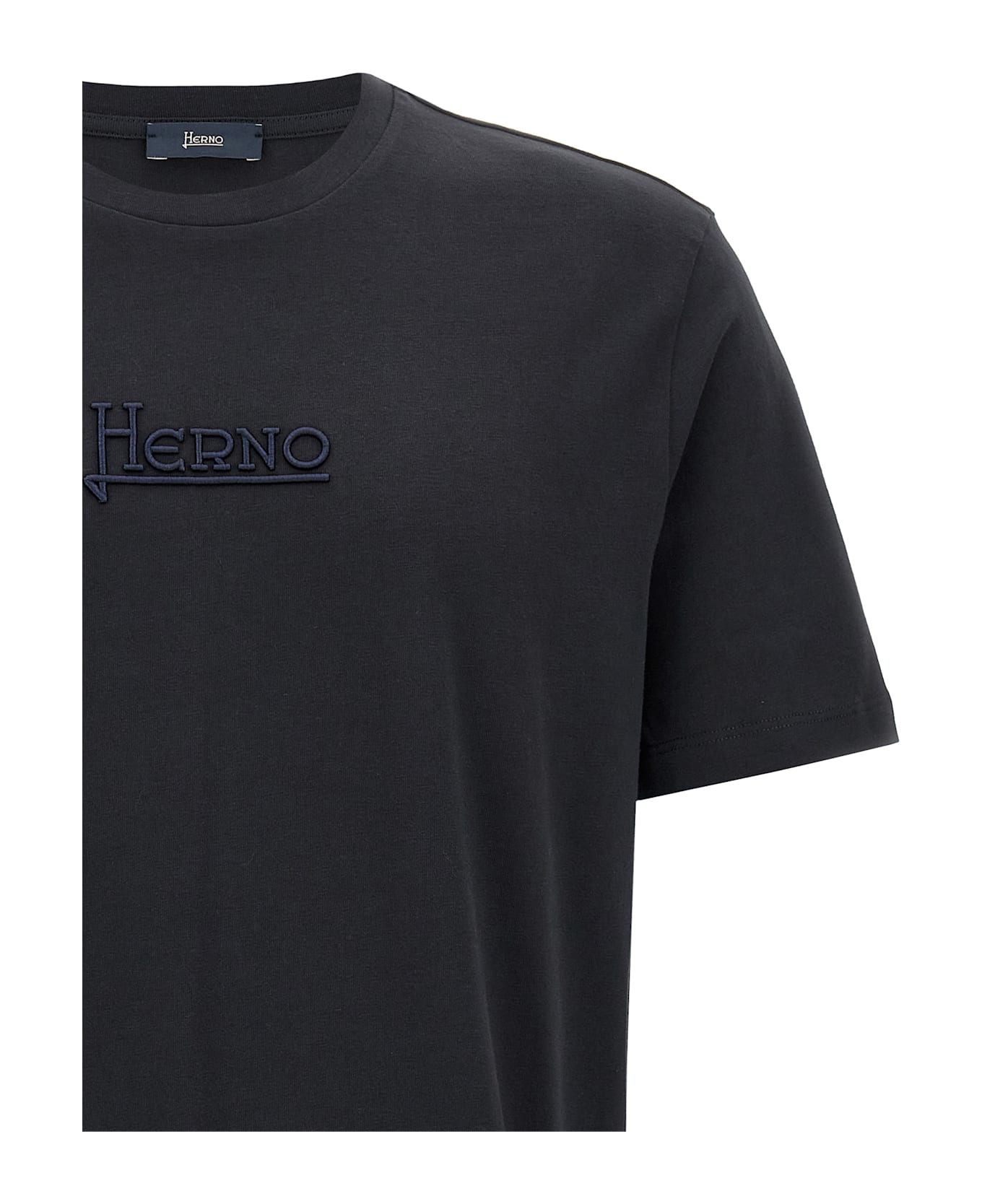 Herno Embroidery T-shirt - Blue