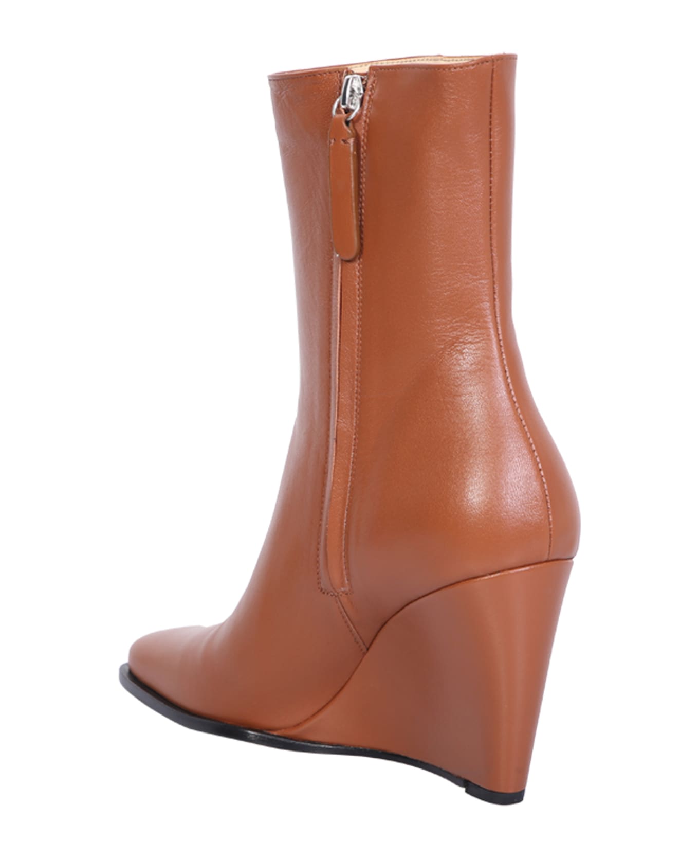 Wandler Brown Gaia Ankle Boots - Beige