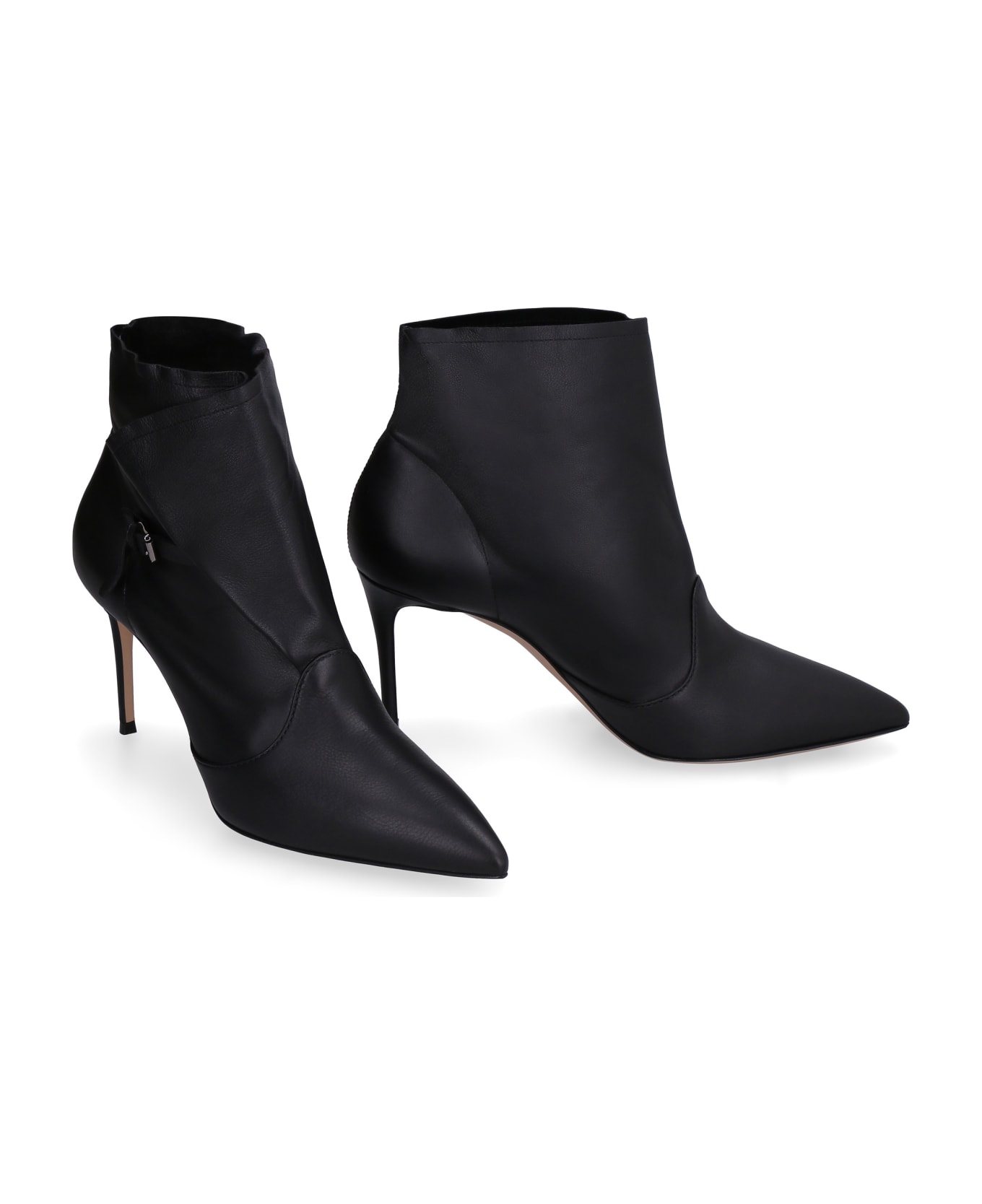 Casadei Leather Ankle Boots - black ブーツ
