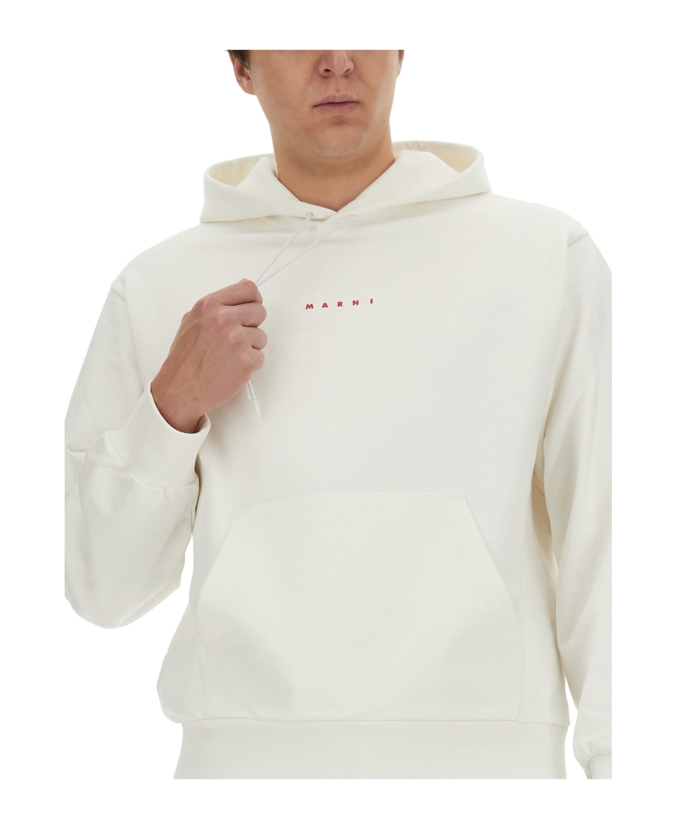 Marni Sweatshirt With Logo - BIANCO