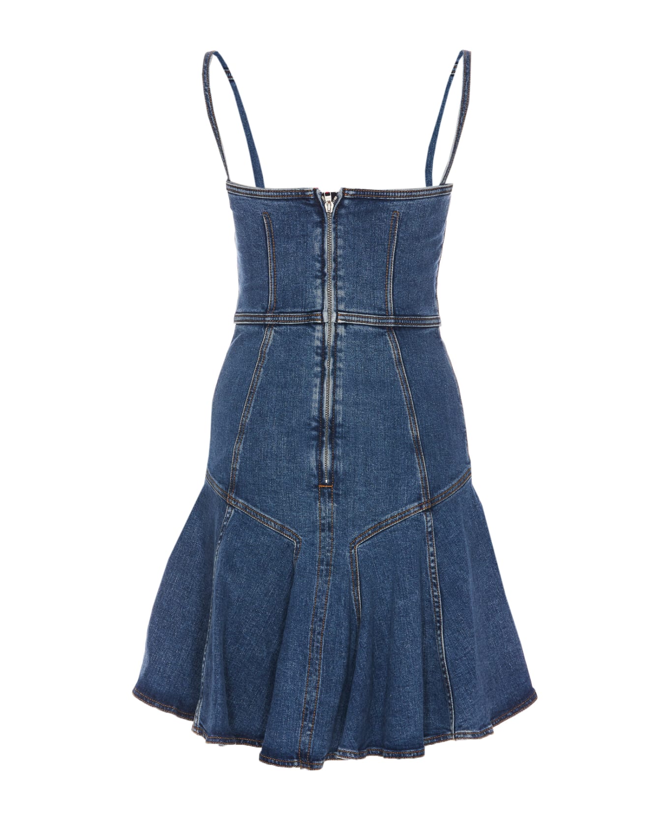 Alexander McQueen Denim Mini Dress - Blue ワンピース＆ドレス
