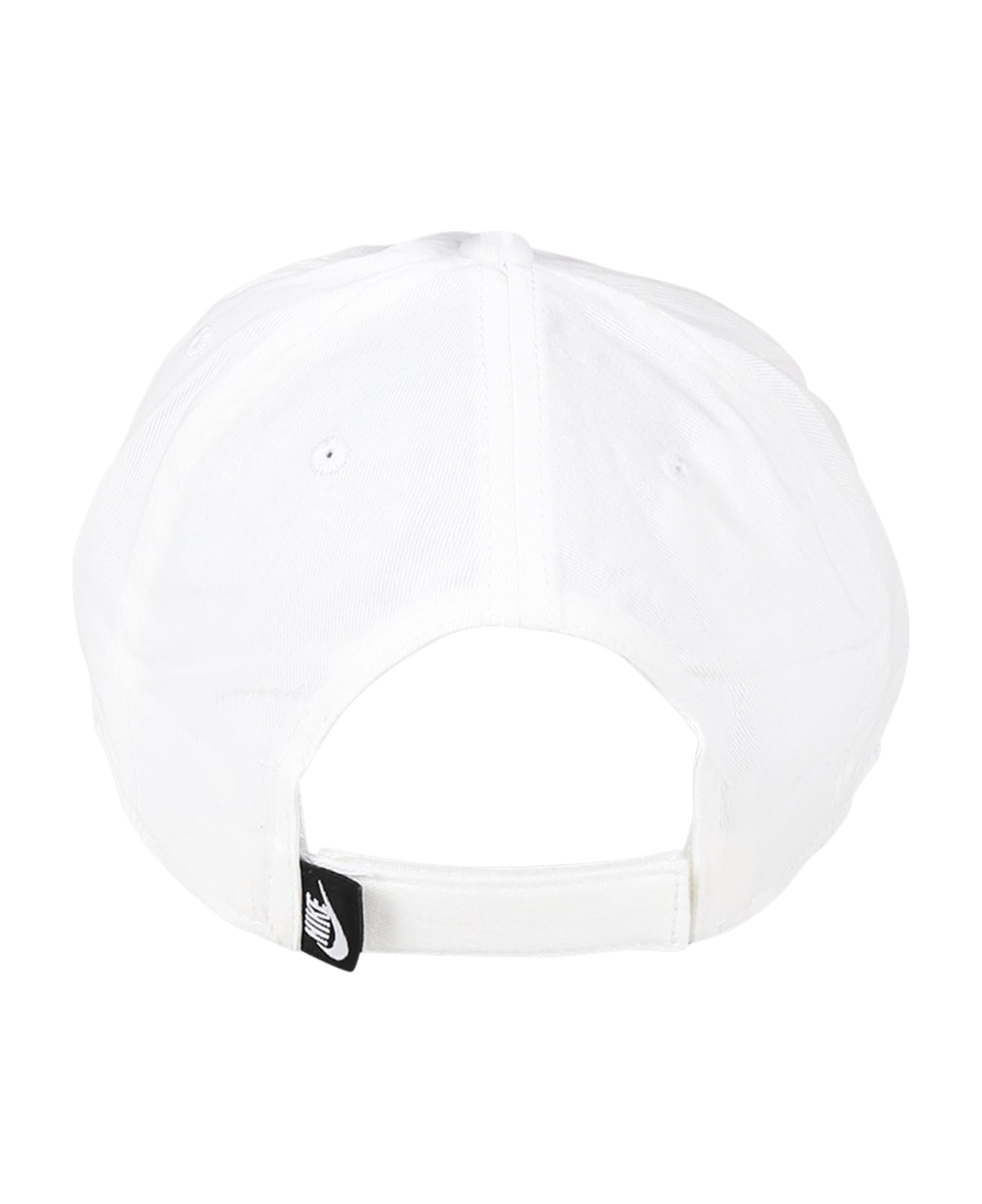 Nike White Hat For Kids With Logo - White