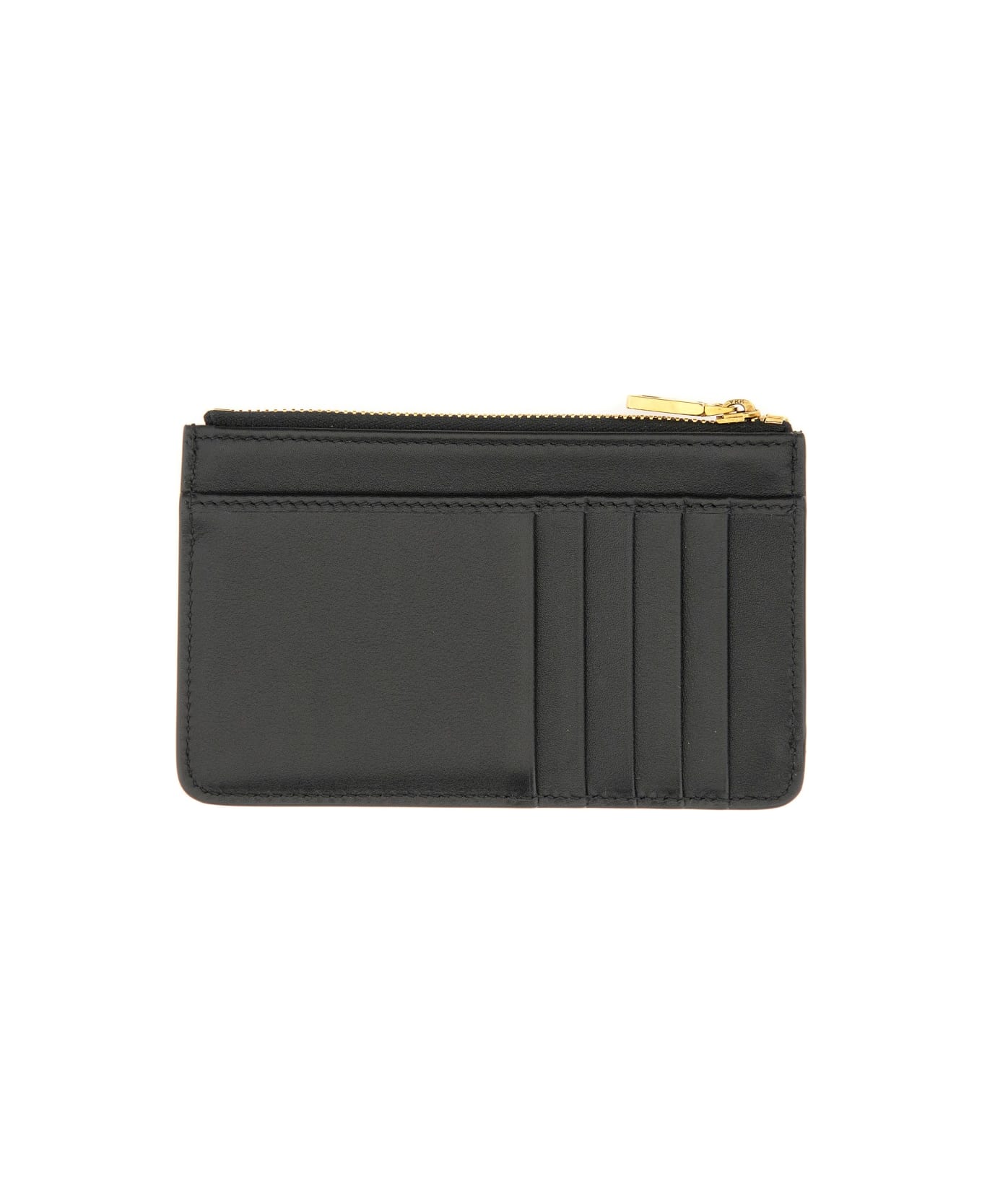 Dolce 
Gabbana Calfskin Plongé Card Holder - BLACK
