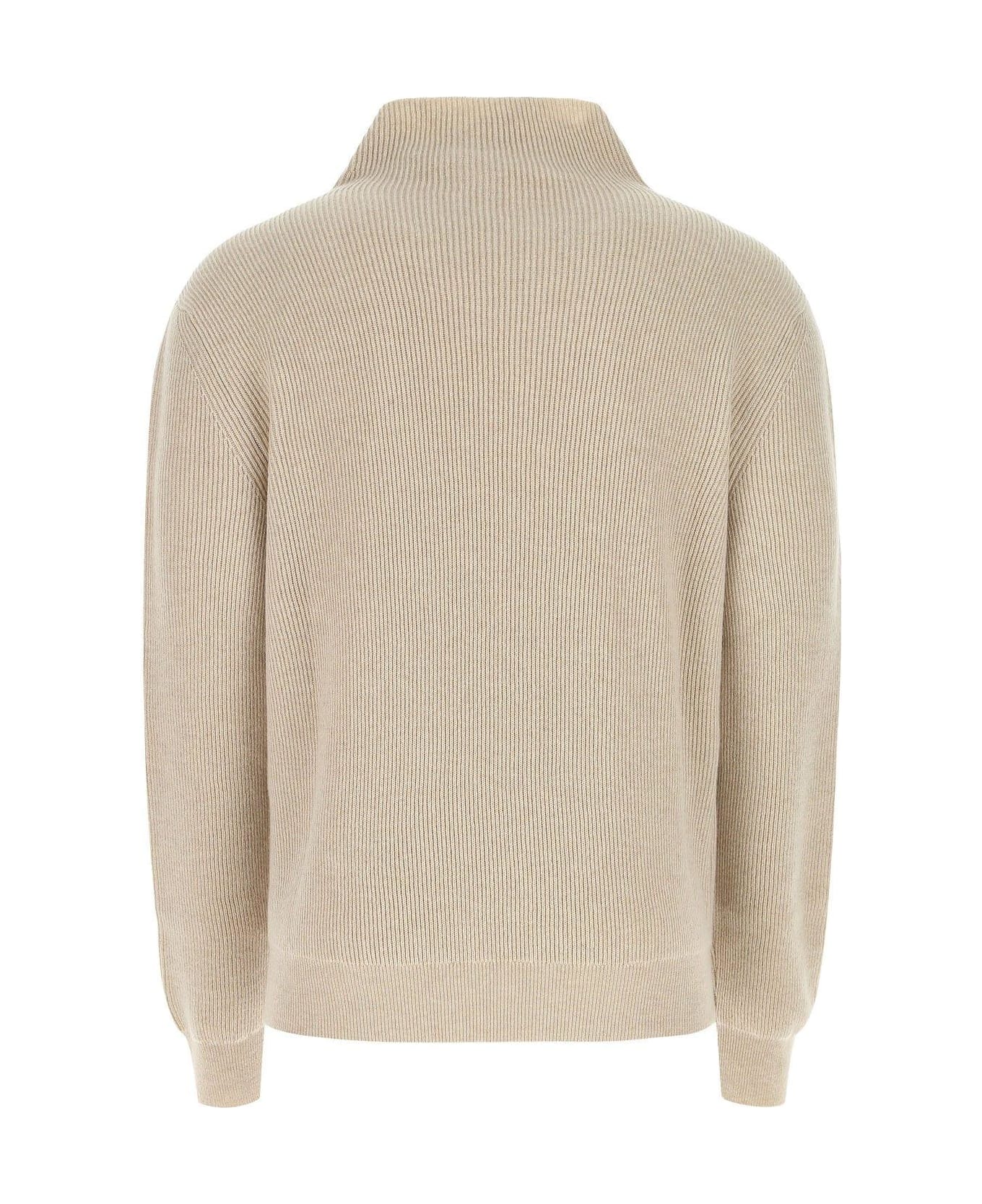 The Row Cappuccino Cashmere Sweater - NEUTRALS