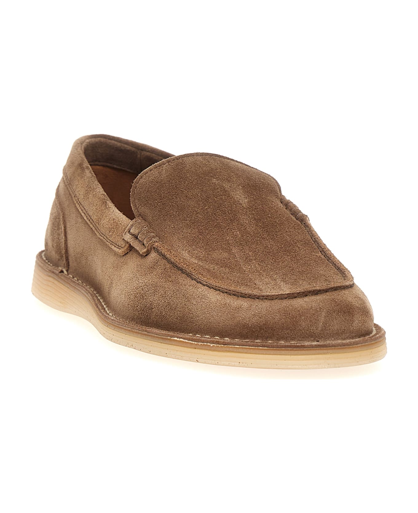 Dolce 
Gabbana Suede Loafers - Brown
