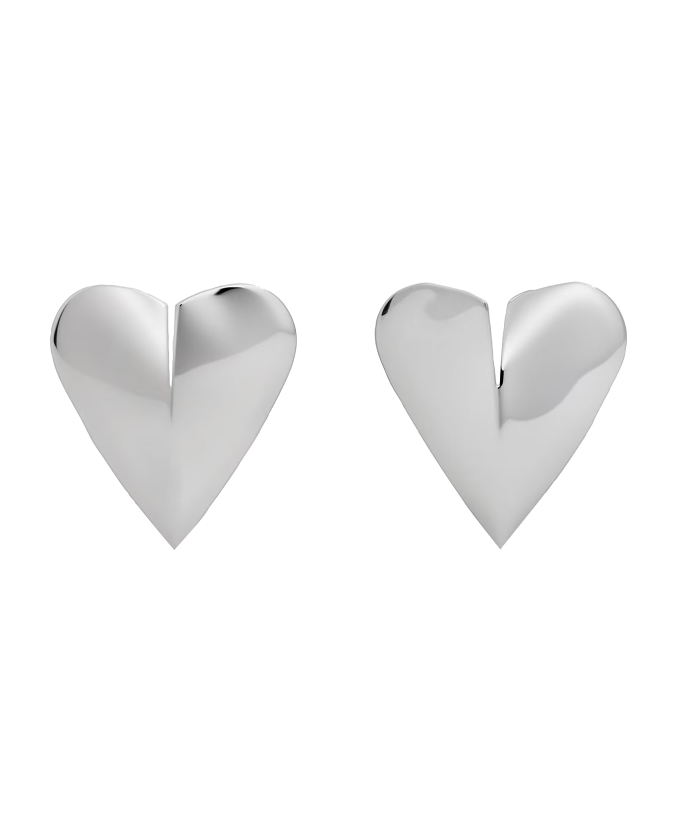 Alaia Le Coeur Torn Earrings - Silver