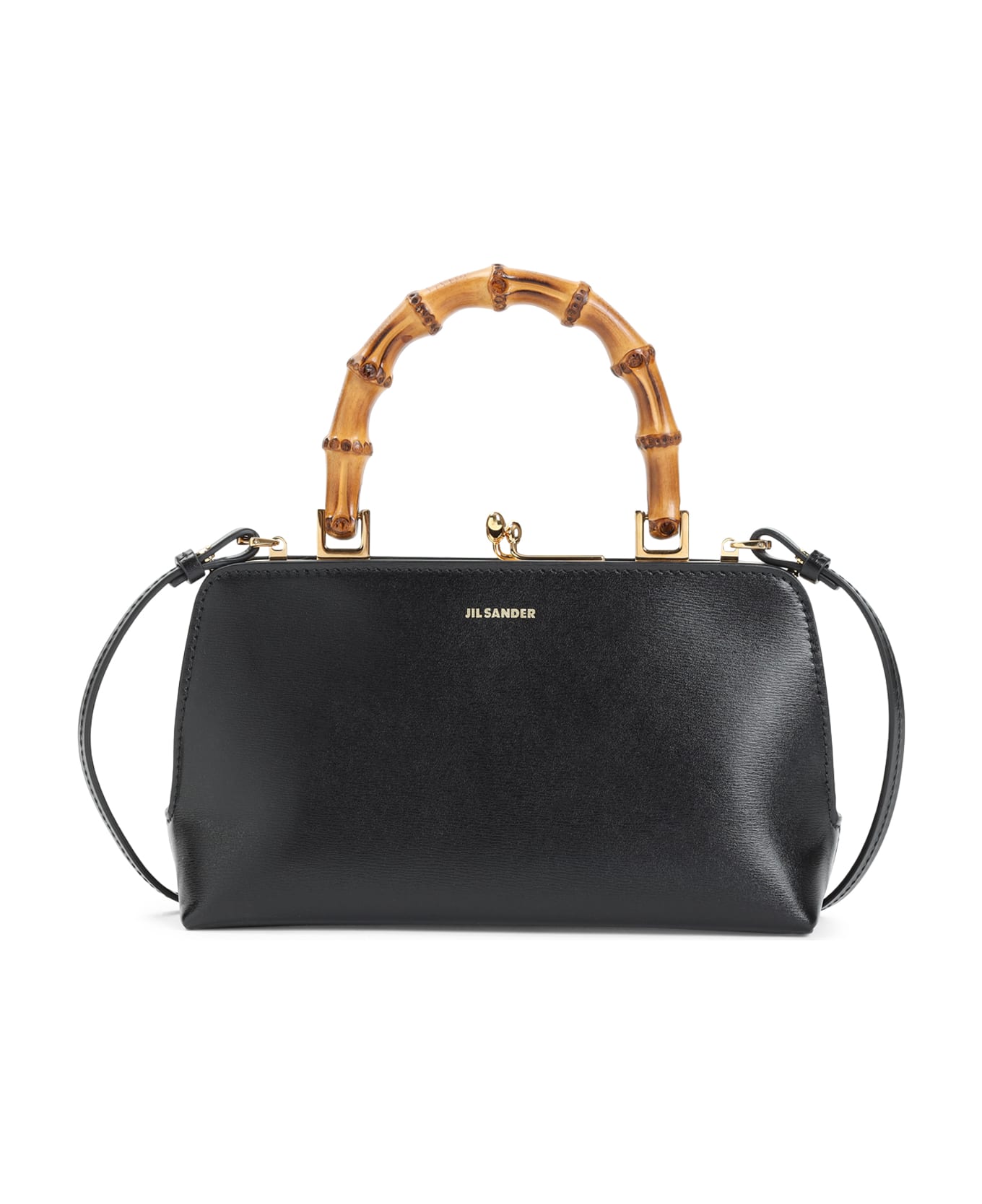 Jil Sander Goji Mini Bamboo Bag - Nero