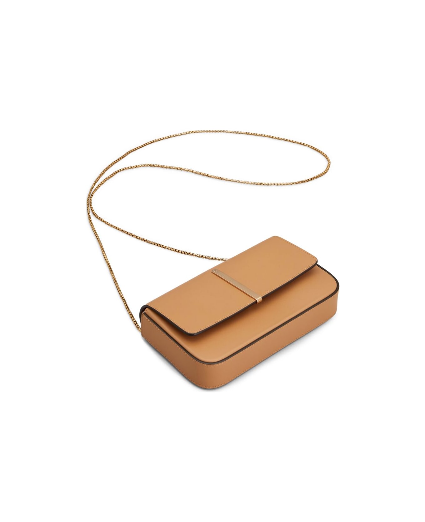 Tod's Flap Leather Mini Bag - Camel
