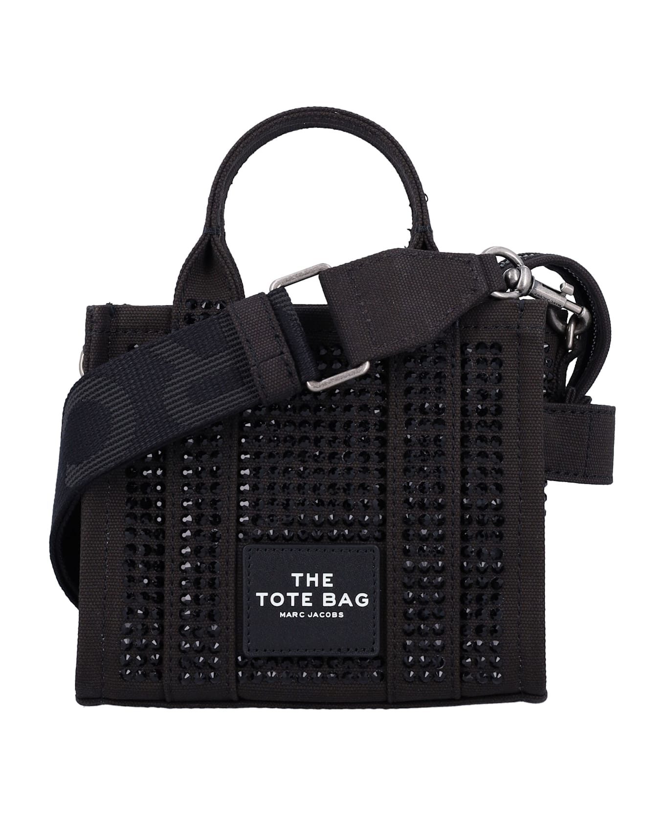 Marc Jacobs The Crystal Canvas Crossbody Tote Bag - BLACK