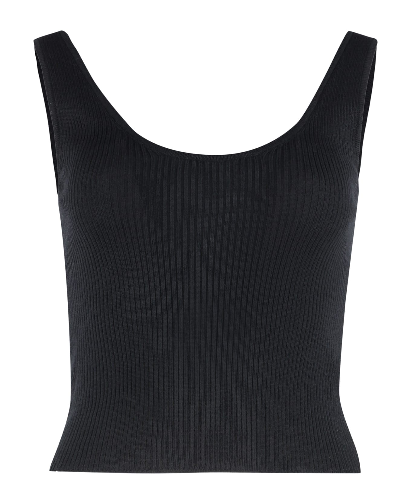 Roberto Collina Knitted Top - black