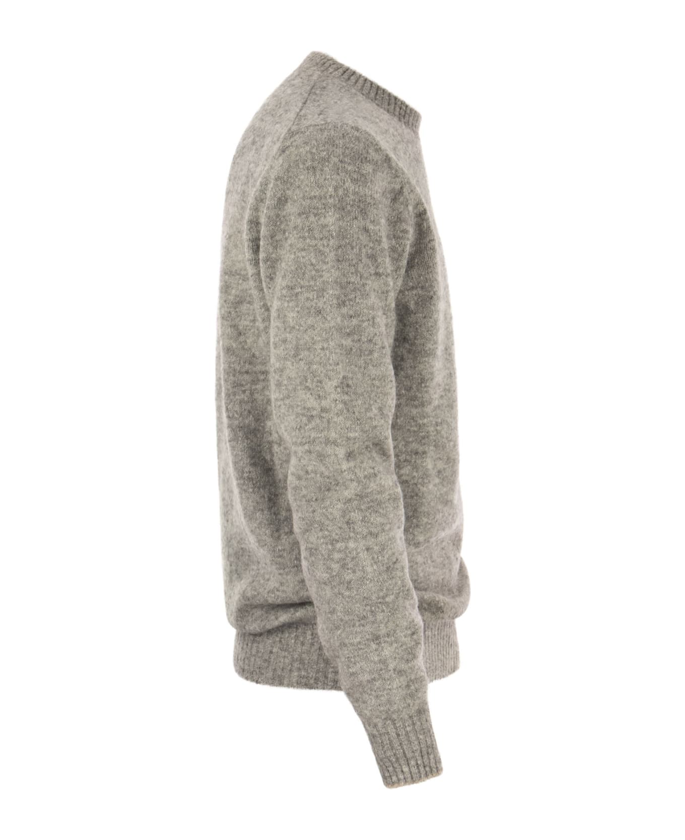 Brunello Cucinelli Long-sleeved Crew-neck Sweater - Grey
