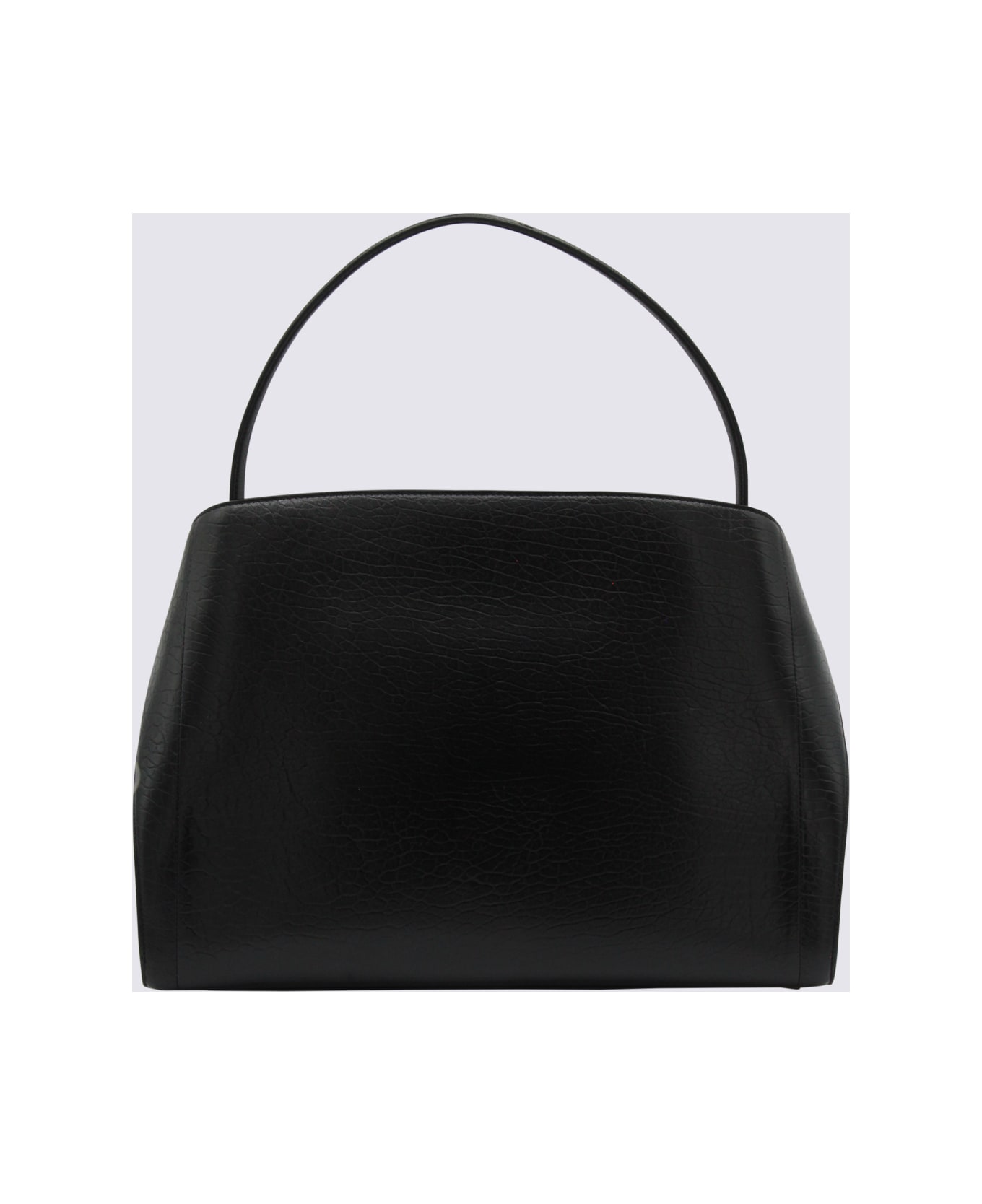 Ferragamo Black Leather Hug M Shoulder Bag - NERO/T.MORO