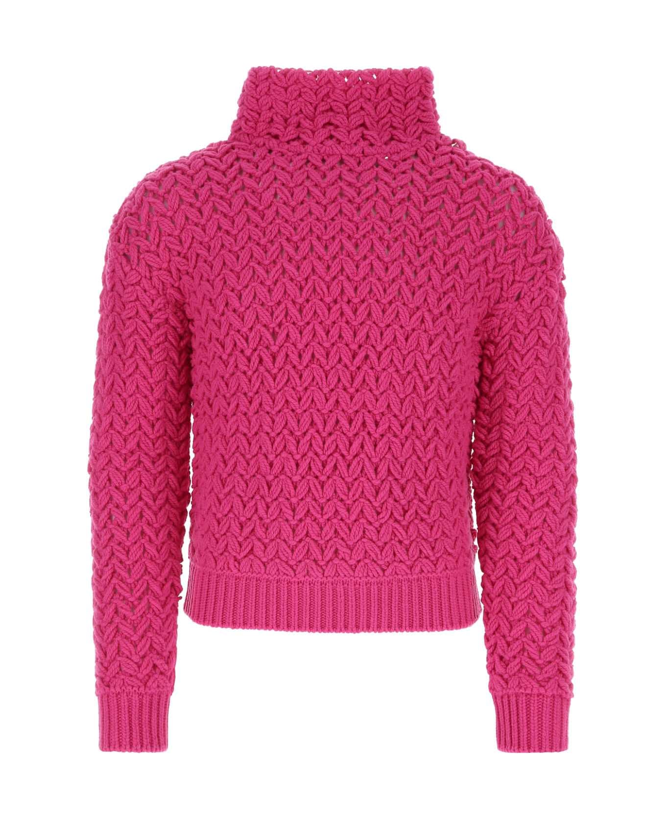 Valentino Garavani Pink Pp Wool Sweater - UWT
