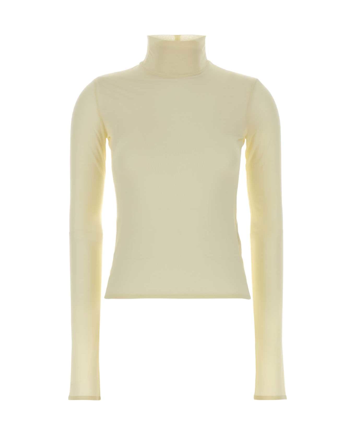 Jil Sander Pastel Yellow Viscose Top - CUSTARD
