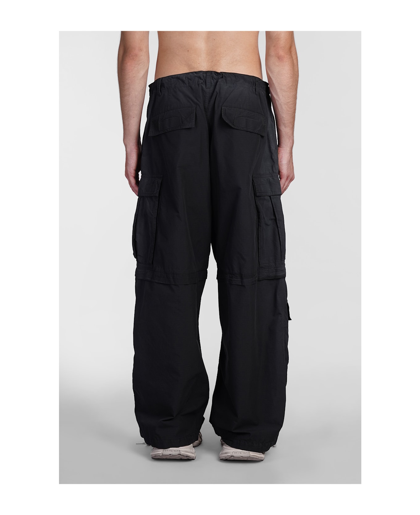 Balenciaga Pants In Black Cotton - black