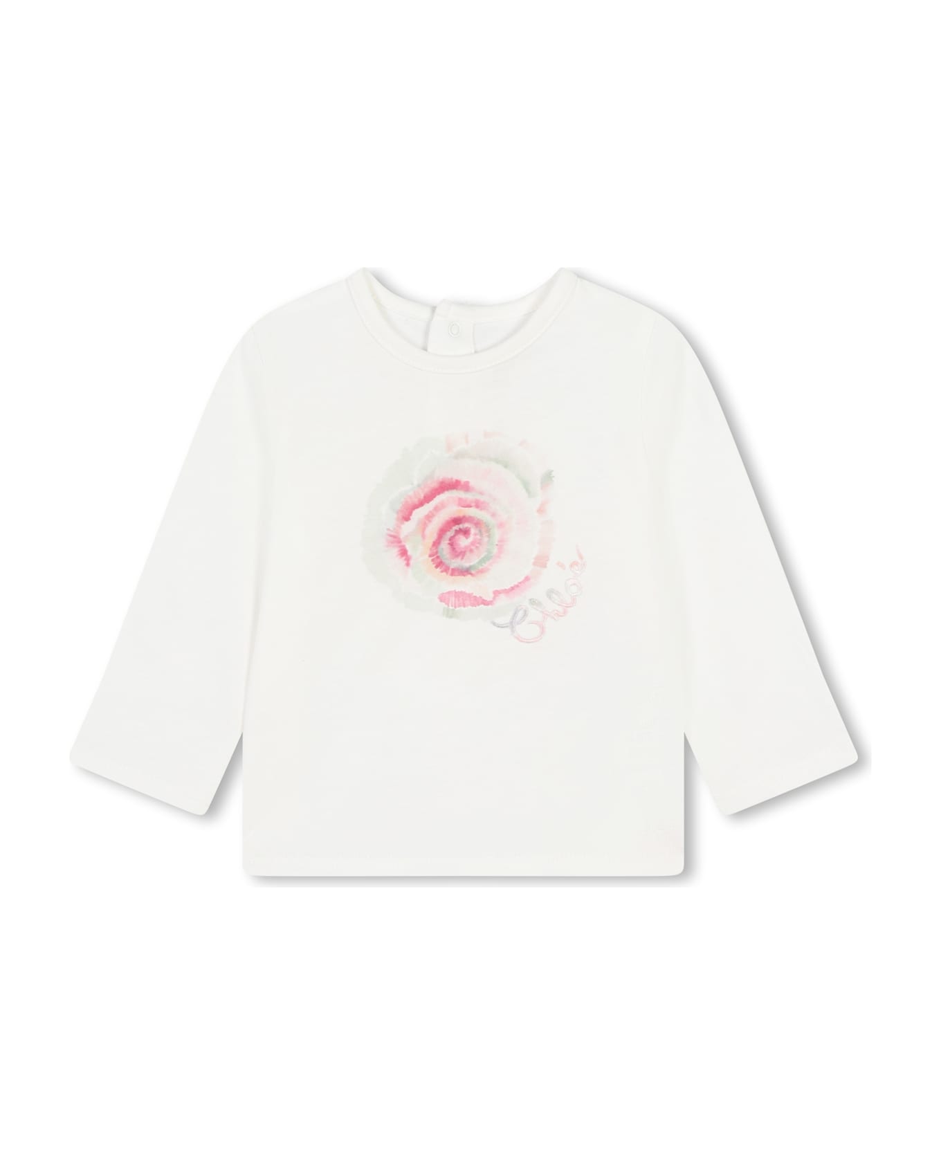 Chloé T-shirt Con Stampa - White