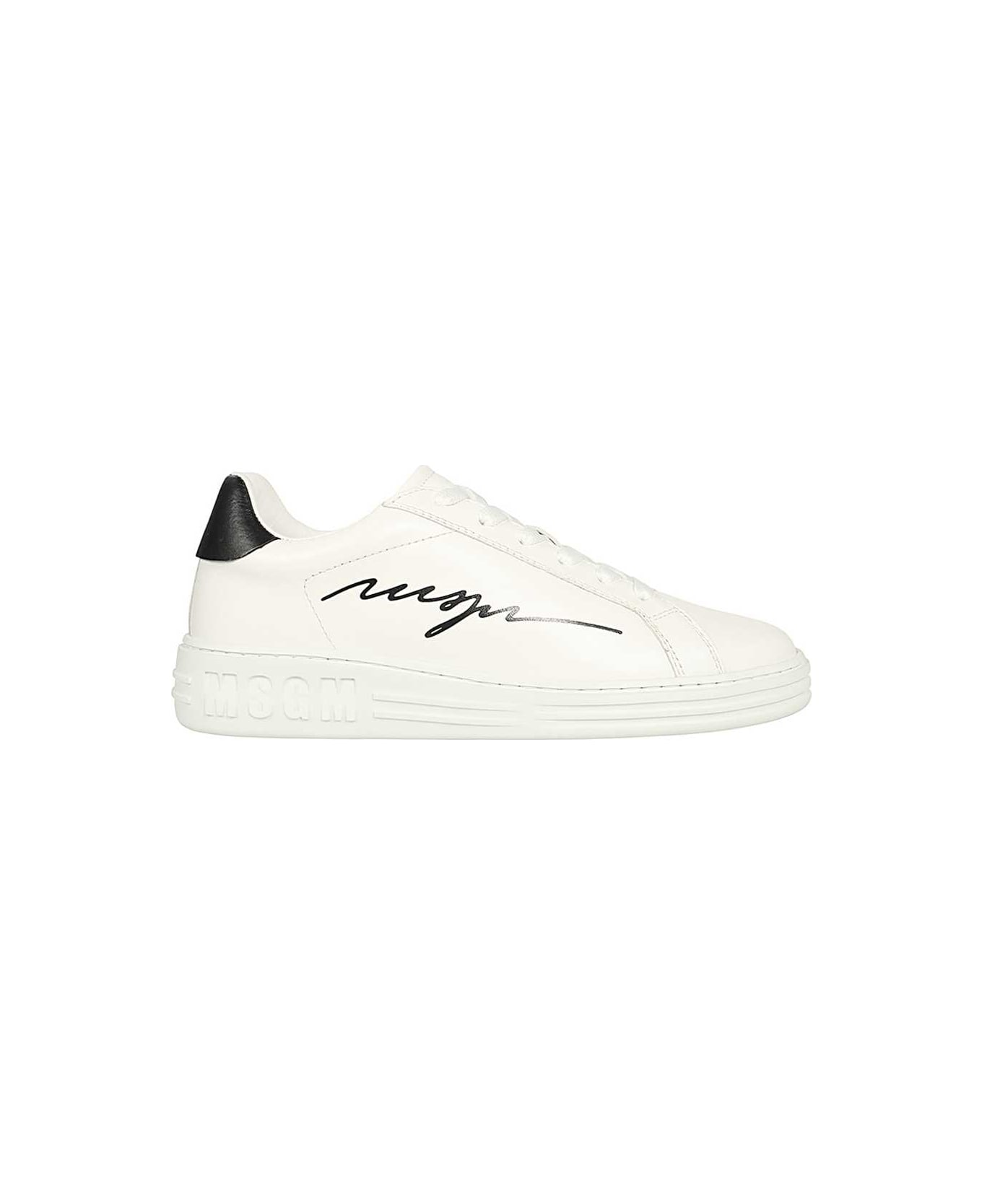 MSGM Sneaker With Logo - BLACK