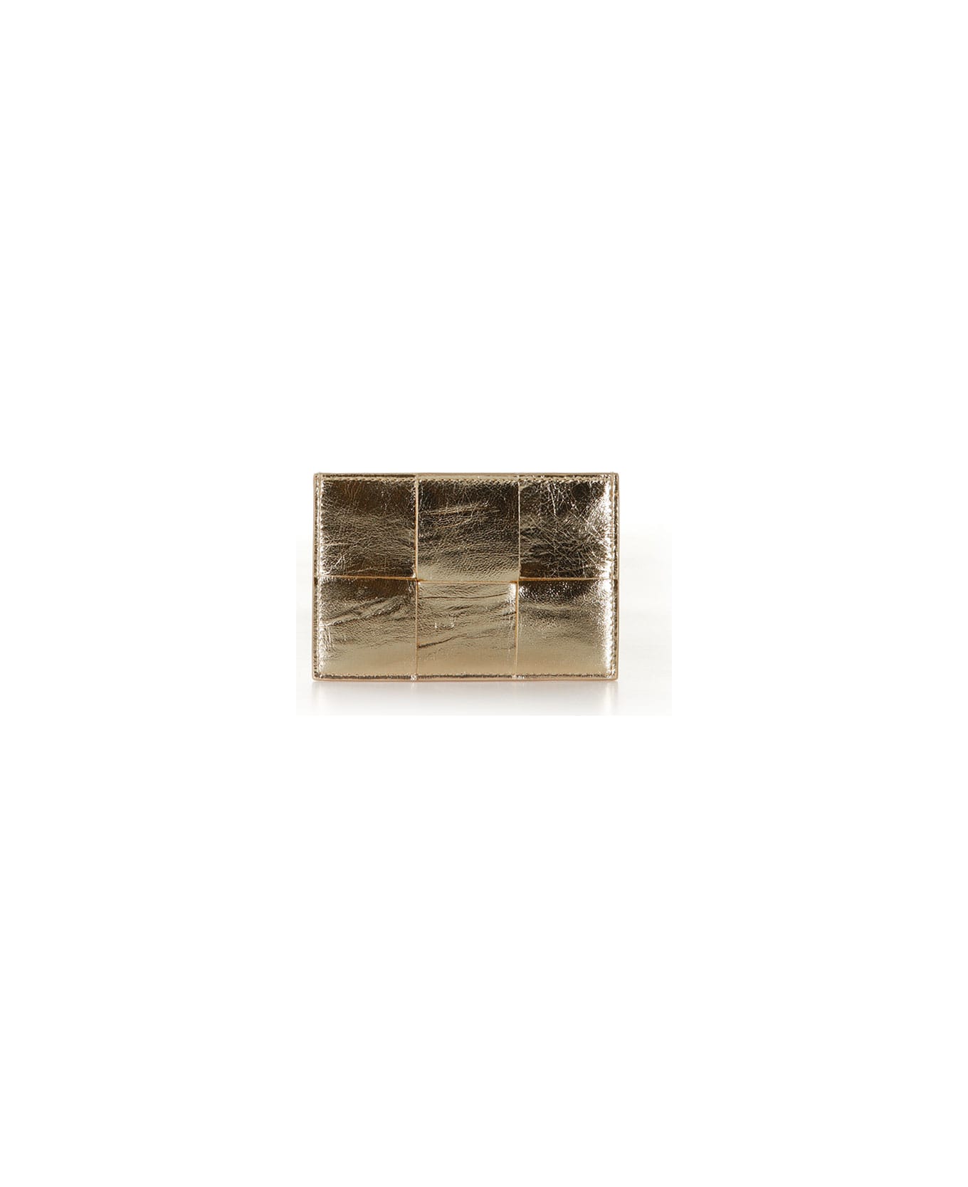 Bottega Veneta Cassette Card Holder - Gold 財布