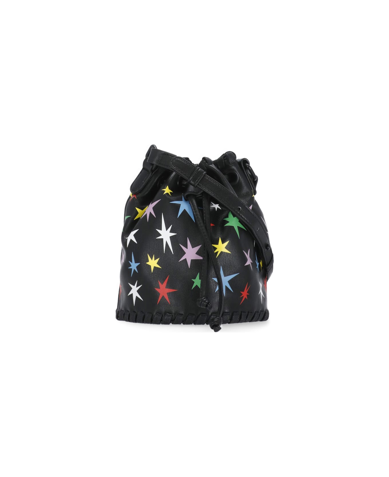 Stella McCartney Bucket Bag With Logo - Black