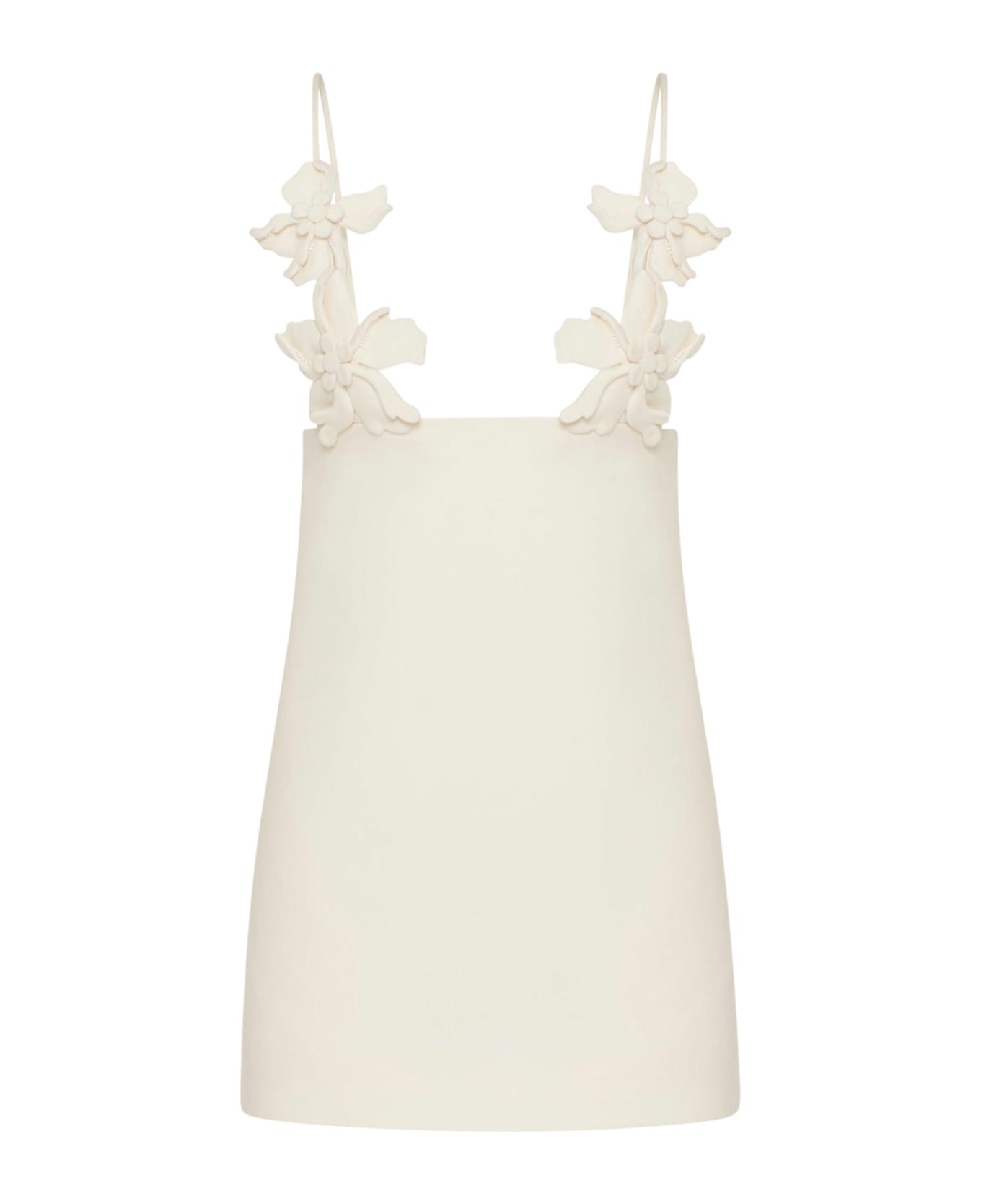 Valentino Garavani Dress - Embroidered Embroideries Crepe Couture - Ivory