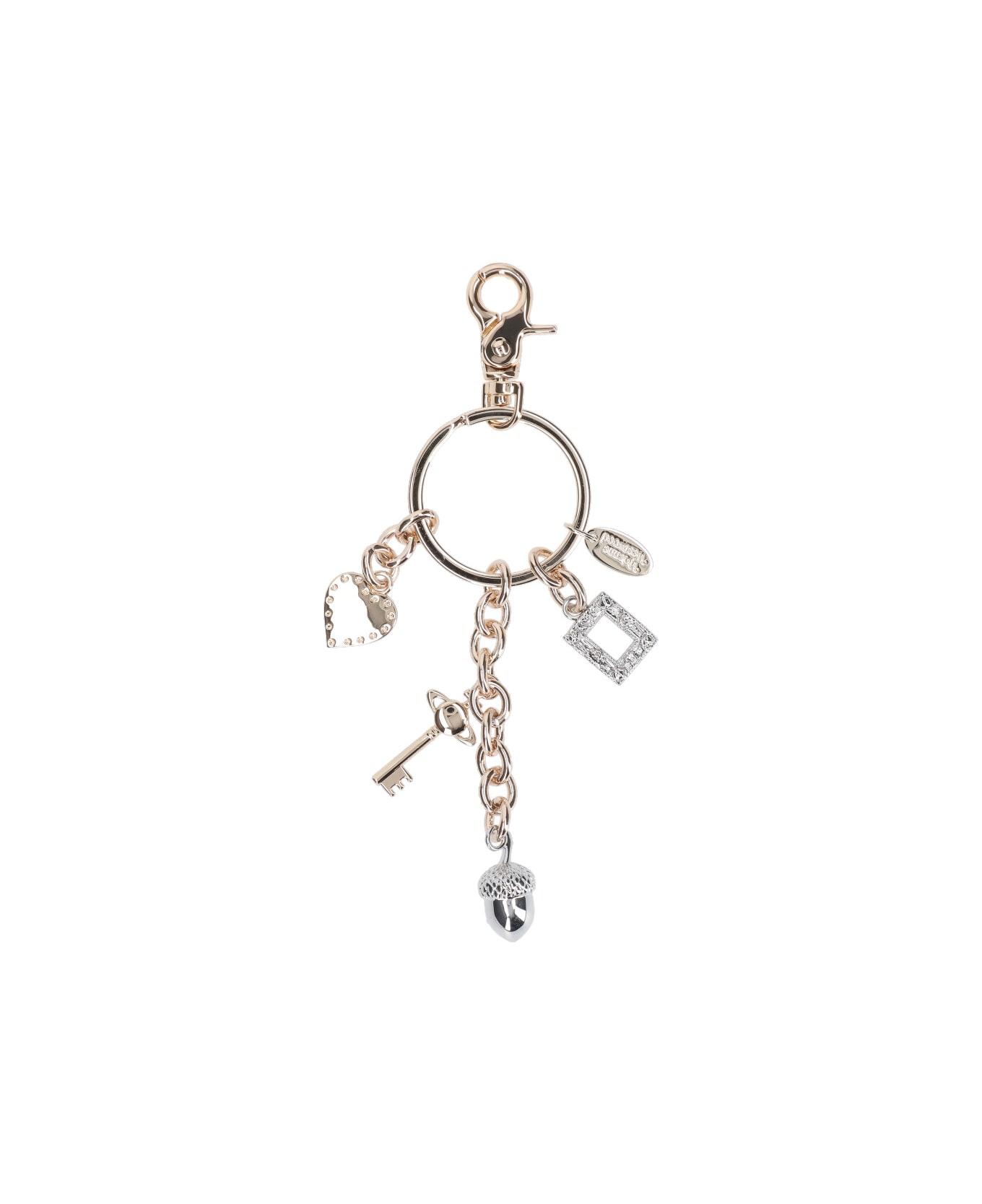 Vivienne Westwood Rhinestone Keyring - Gold
