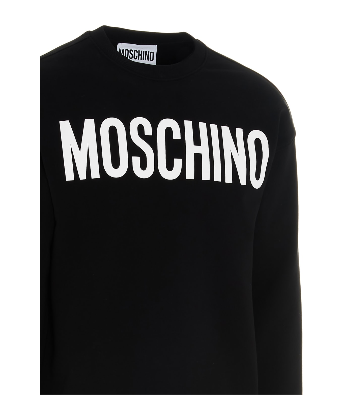 Moschino Lettering Logo Print Sweatshirt - Nero